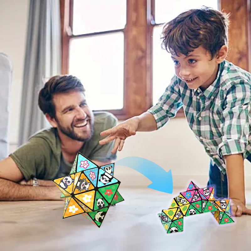 🧒✨Cube magique panda pliable créatif pour enfants