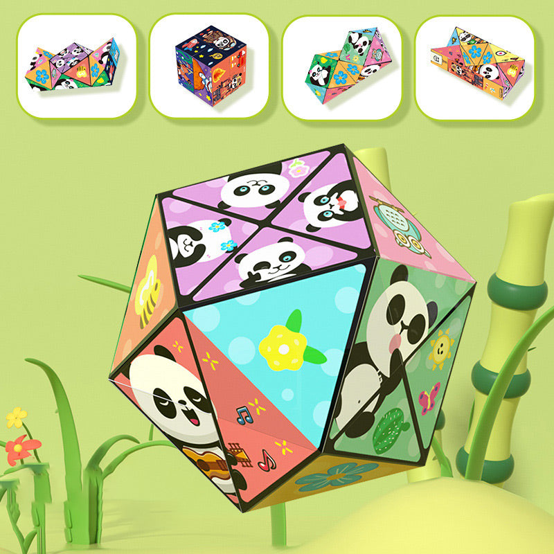 🧒✨Cube magique panda pliable créatif pour enfants
