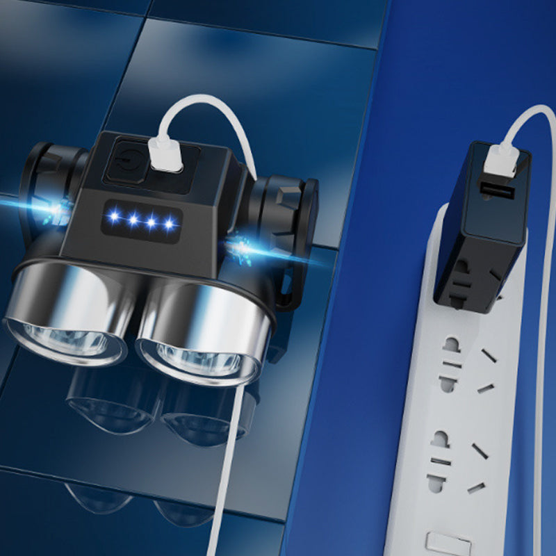 Phare de vélo à LED rechargeable et imperméable avec clip