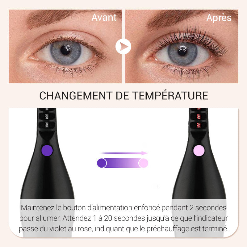 💥 Vente du dernier jour – 50 % de réduction ! Recourbe-cils thermique électrique : clignez des yeux et éblouissez ! ✨👁️