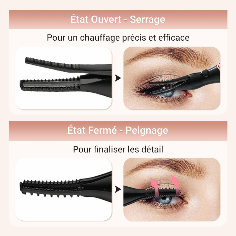 💥 Vente du dernier jour – 50 % de réduction ! Recourbe-cils thermique électrique : clignez des yeux et éblouissez ! ✨👁️