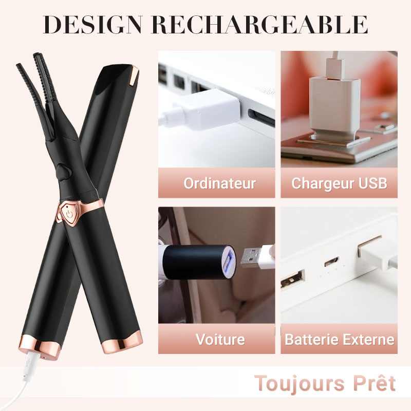 💥 Vente du dernier jour – 50 % de réduction ! Recourbe-cils thermique électrique : clignez des yeux et éblouissez ! ✨👁️