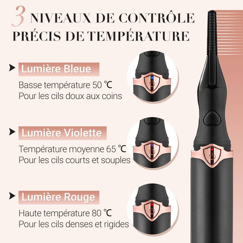 💥 Vente du dernier jour – 50 % de réduction ! Recourbe-cils thermique électrique : clignez des yeux et éblouissez ! ✨👁️