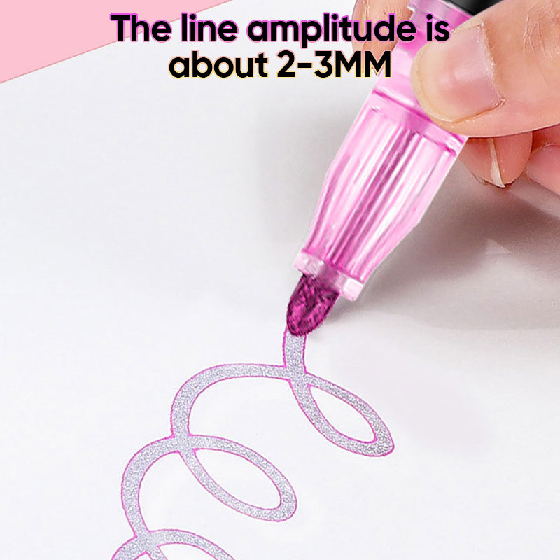 🎅Idée cadeau de Noël 50% - 80%de réduction 🎁Surligneur à double ligne à succès.