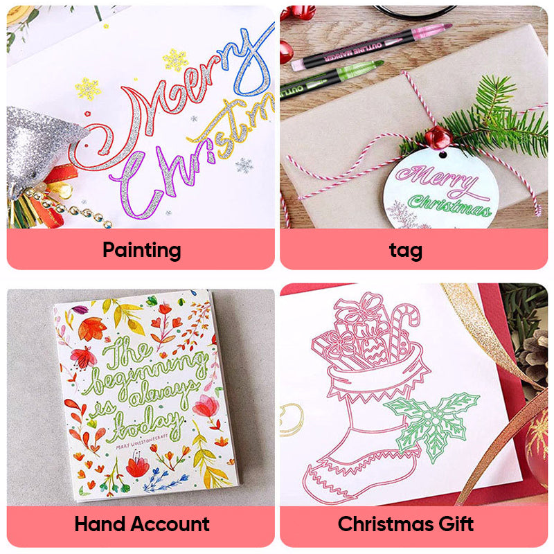 🎅Idée cadeau de Noël 50% - 80%de réduction 🎁Surligneur à double ligne à succès.