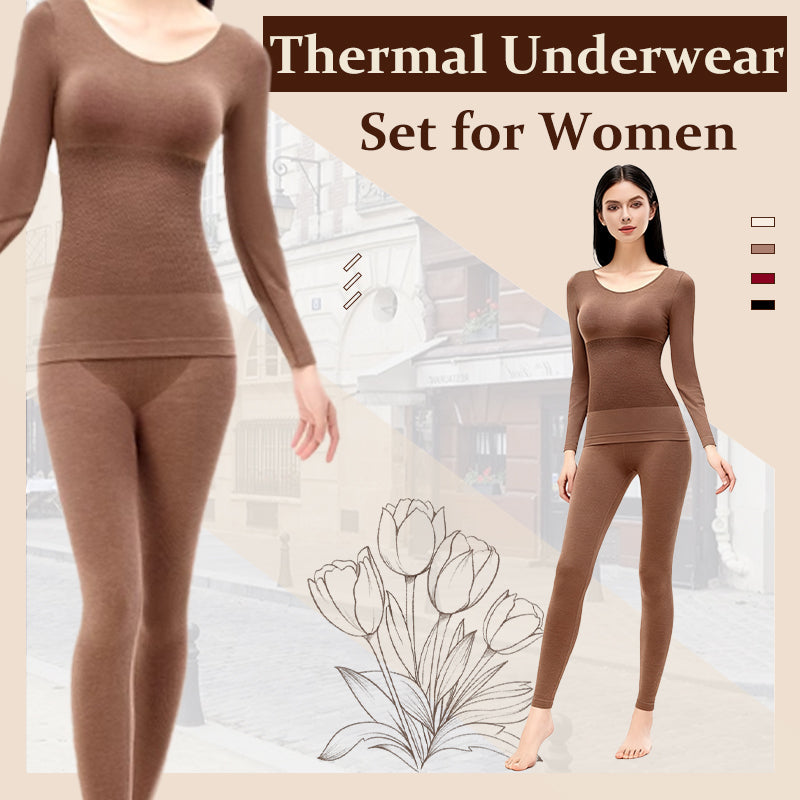 Ensemble de sous-vêtements thermiques pour femme