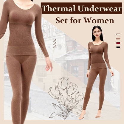 Ensemble de sous-vêtements thermiques pour femme