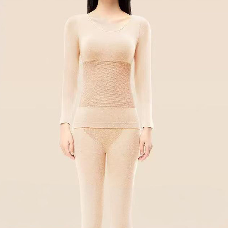 Ensemble de sous-vêtements thermiques pour femme