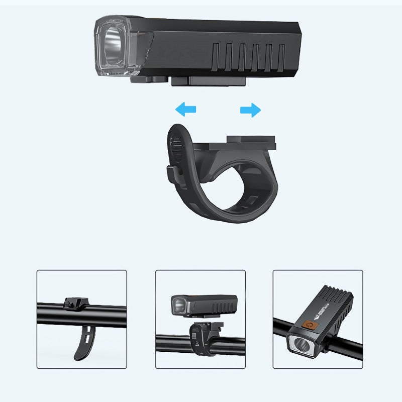 ⏳Spécial à durée limitée⏰Phare avant rechargeable étanche pour vélo avec clip💡