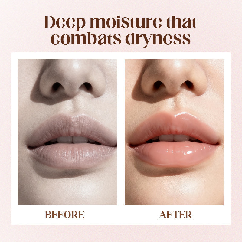 Huile pour les lèvres à bille pour hydrater et faire briller