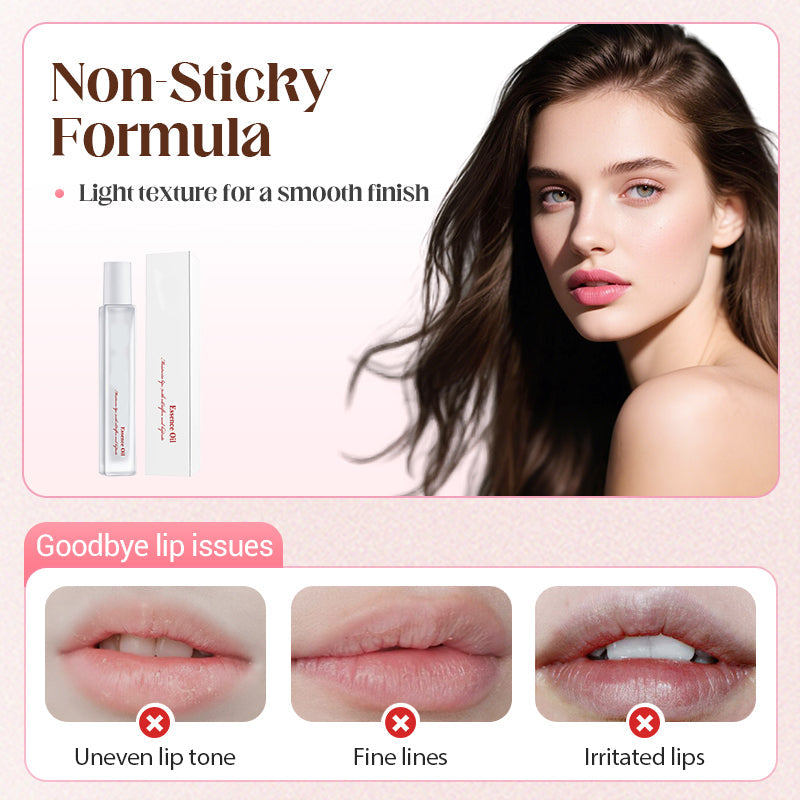 Huile pour les lèvres à bille pour hydrater et faire briller