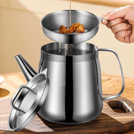 📢📢60 %  DE RÉDUCTION !! ⏰Pot de Filtre à Huile en Acier Inoxydable Durable