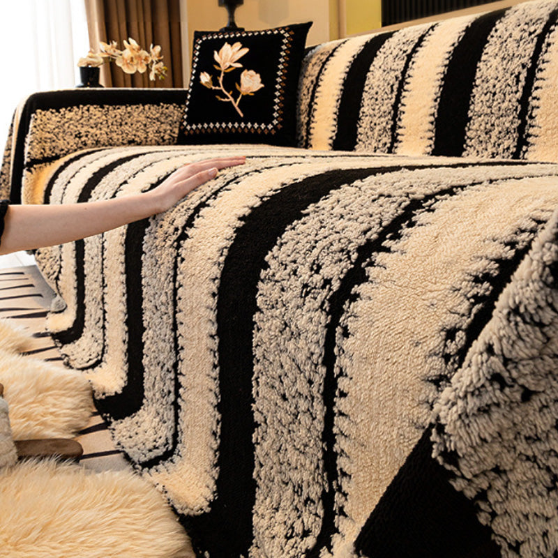 🛋️ 55% DE RÉDUCTION! ✨ Housse de Canapé en Peluche Douce - Protection Antidérapante avec Élastiques pour un Confort et un Style Maximum 🏠🌟