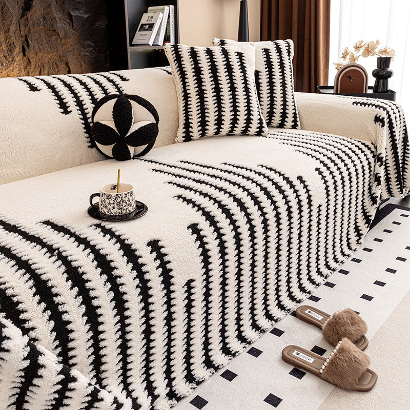 🛋️ 55% DE RÉDUCTION! ✨ Housse de Canapé en Peluche Douce - Protection Antidérapante avec Élastiques pour un Confort et un Style Maximum 🏠🌟