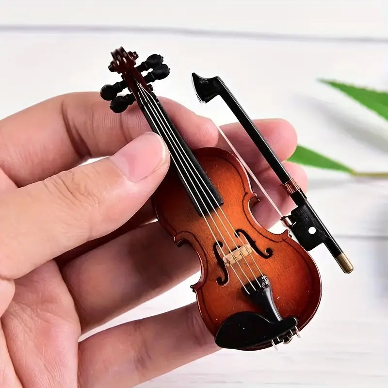 -50% 🎄 Ornement Mini Violon Modèle – Détails Exquis, Idéal comme Cadeau de Diplômé & Décoration de Fêtes ✨📦