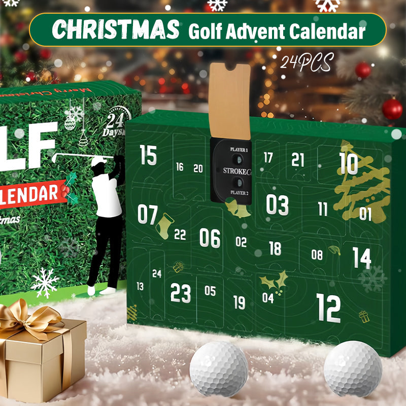 🎄⛳️ Calendrier de l'Avent de Noël pour golfeurs, 24 pièces – Une surprise golfique chaque jour, améliorez votre jeu et profitez d'une qualité durable !