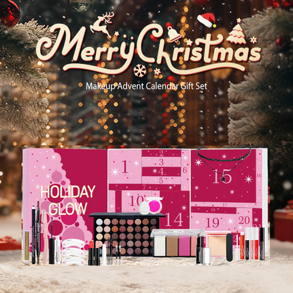 🎄Soldes de Noël : 50 % de réduction ⛄ Coffret cadeau calendrier de l'Avent maquillage 💄 — Kit tout-en-un avec palette de 40 fards à paupières et surprises quotidiennes (le cadeau de Noël idéal ! 🎁)