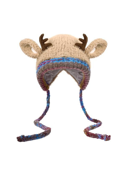 🎁🎄Soldes de Noël 49 % de réduction ! 🦌Bonnet de Noël festif à cornes, design original🧶