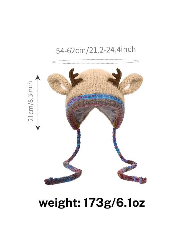 🎁🎄Soldes de Noël 49 % de réduction ! 🦌Bonnet de Noël festif à cornes, design original🧶