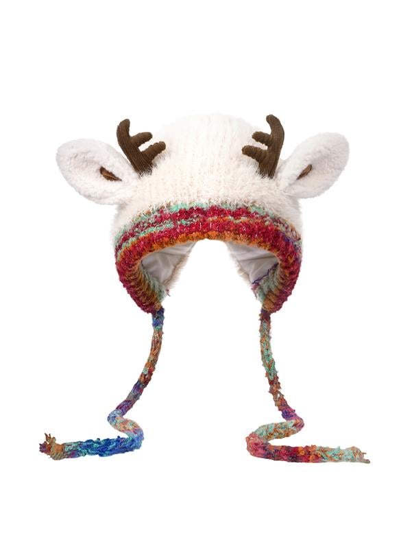 🎁🎄Soldes de Noël 49 % de réduction ! 🦌Bonnet de Noël festif à cornes, design original🧶
