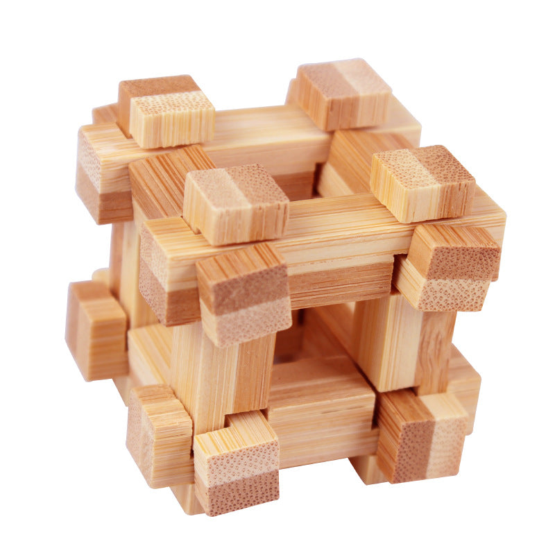 🔥 50% DE RÉDUCTION ! ✨ Casse-Tête en Bois Luban Lock - Stimule l'Intelligence Spatiale, Conception en Bois Naturel, Jeu Éducatif Familial 🧩🤲