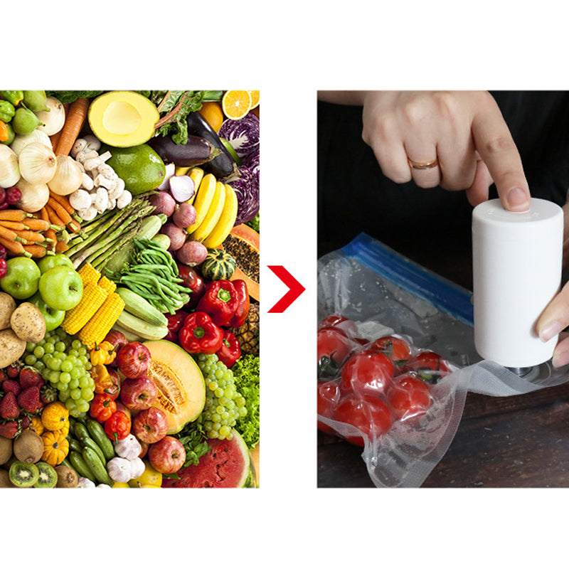 Conservez vos aliments frais 5 fois plus longtemps ! 🍓✨ Cette machine à emballer sous vide électrique portable préserve la fraîcheur où que vous soyez. Conservez la saveur et réduisez le gaspillage sans effort. 🍖