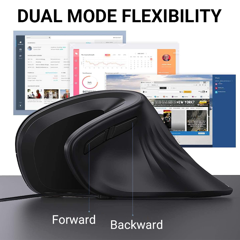 Souris ergonomique silencieuse