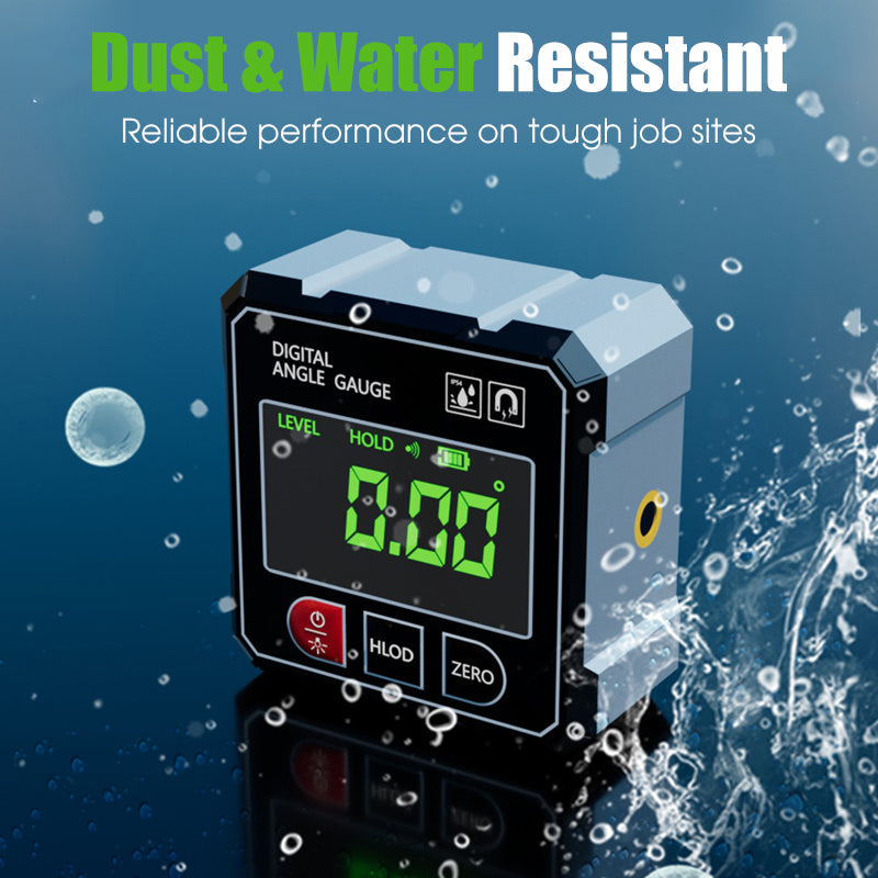 Jauge d'angle laser numérique avec base magnétique à 4 côtés
