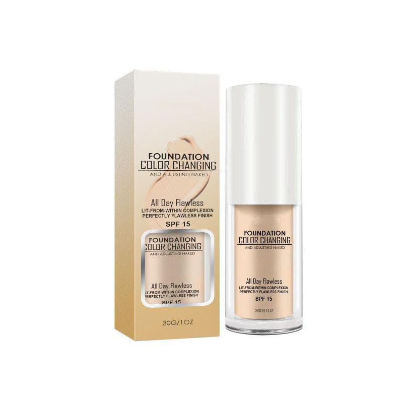 Fond de teint impeccable qui change de couleur