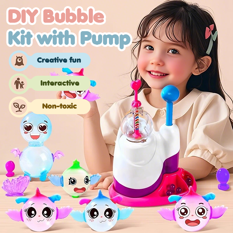 🎄 60% RÉDUCTION MAINTENANT ! ✨ Kit de Bulles DIY avec Pompe - 200mL Solution & 6 Accessoires, Heures de Jeu Créatif 🫧🌟
