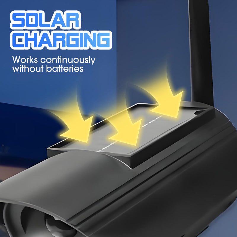 Caméra de sécurité factice à énergie solaire