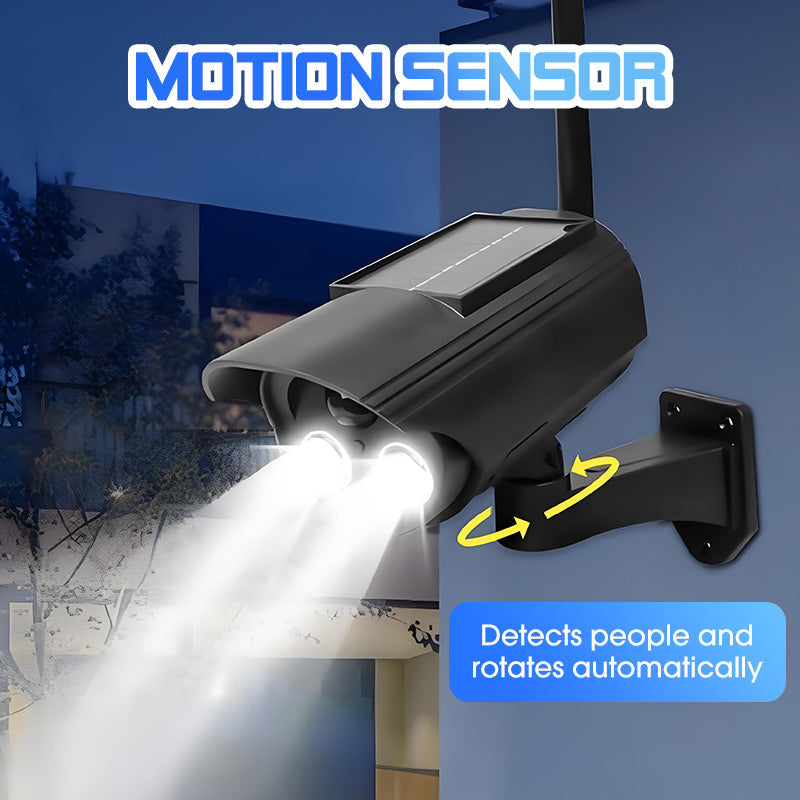 Caméra de sécurité factice à énergie solaire