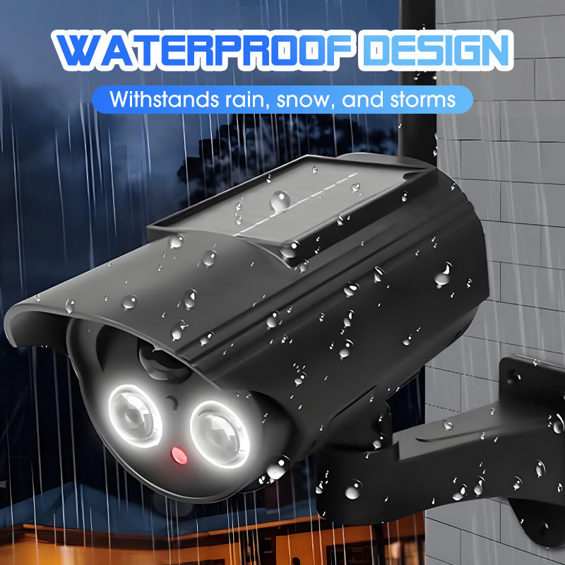 Caméra de sécurité factice à énergie solaire