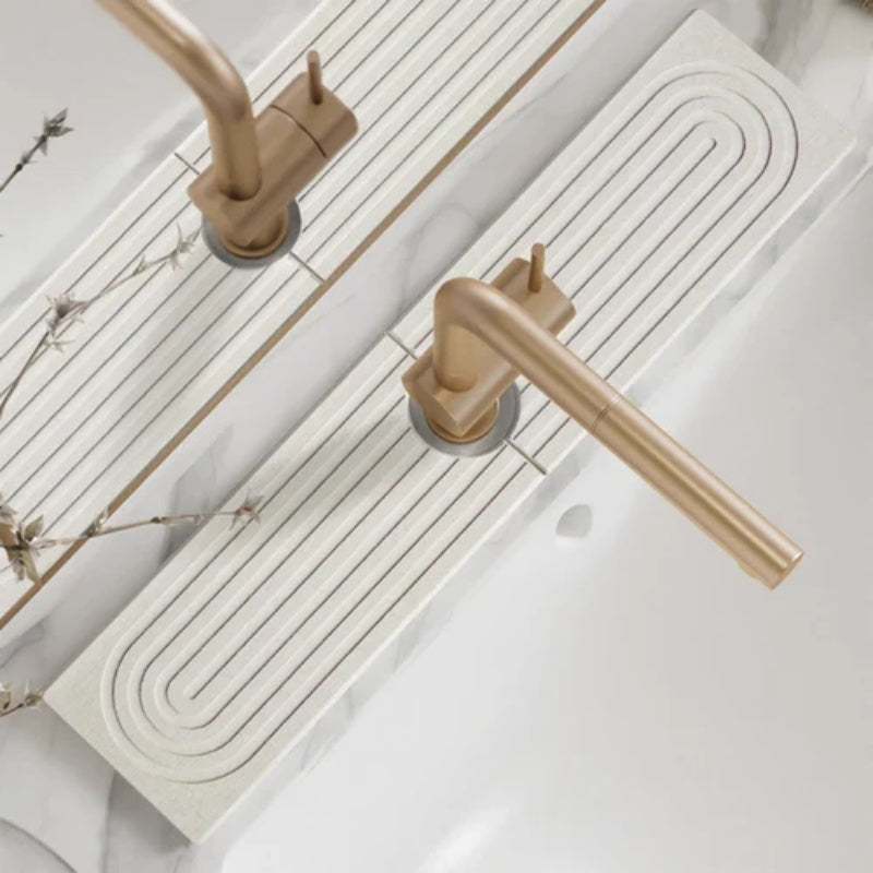 Tapis de robinet en diatomite pour évier de cuisine