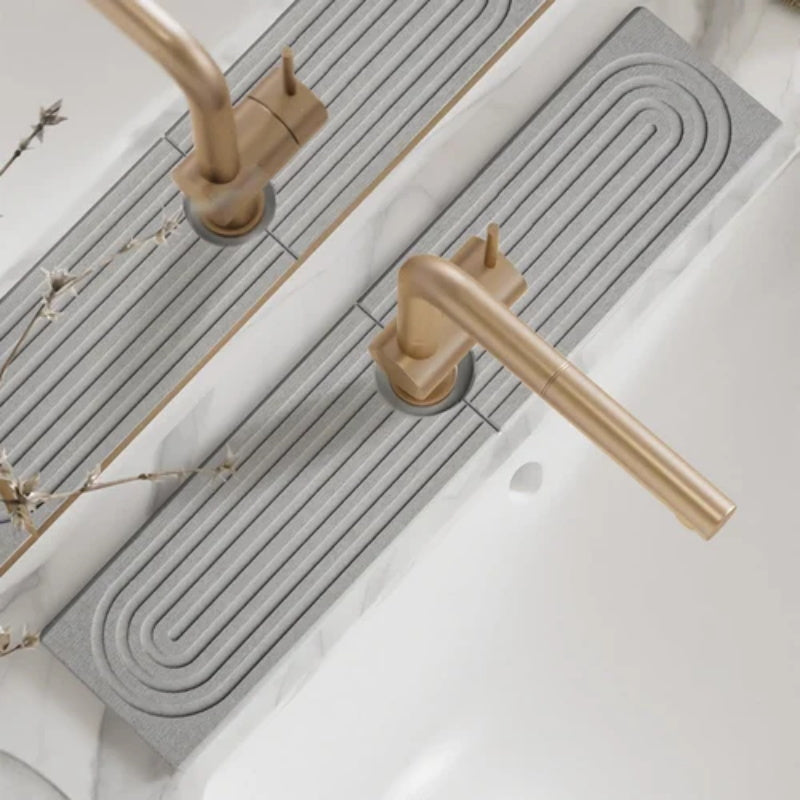 Tapis de robinet en diatomite pour évier de cuisine