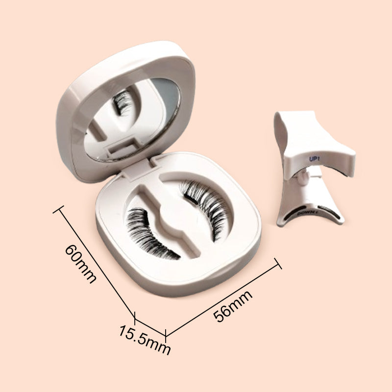 Kit de cils magnétiques réutilisables naturels avec étui