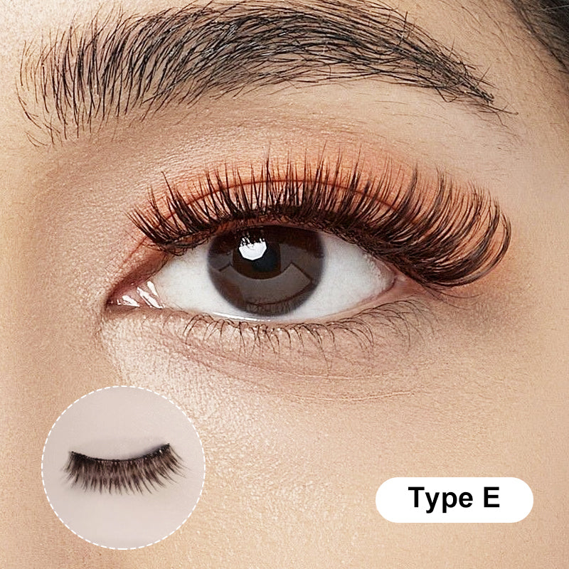 Kit de cils magnétiques réutilisables naturels avec étui