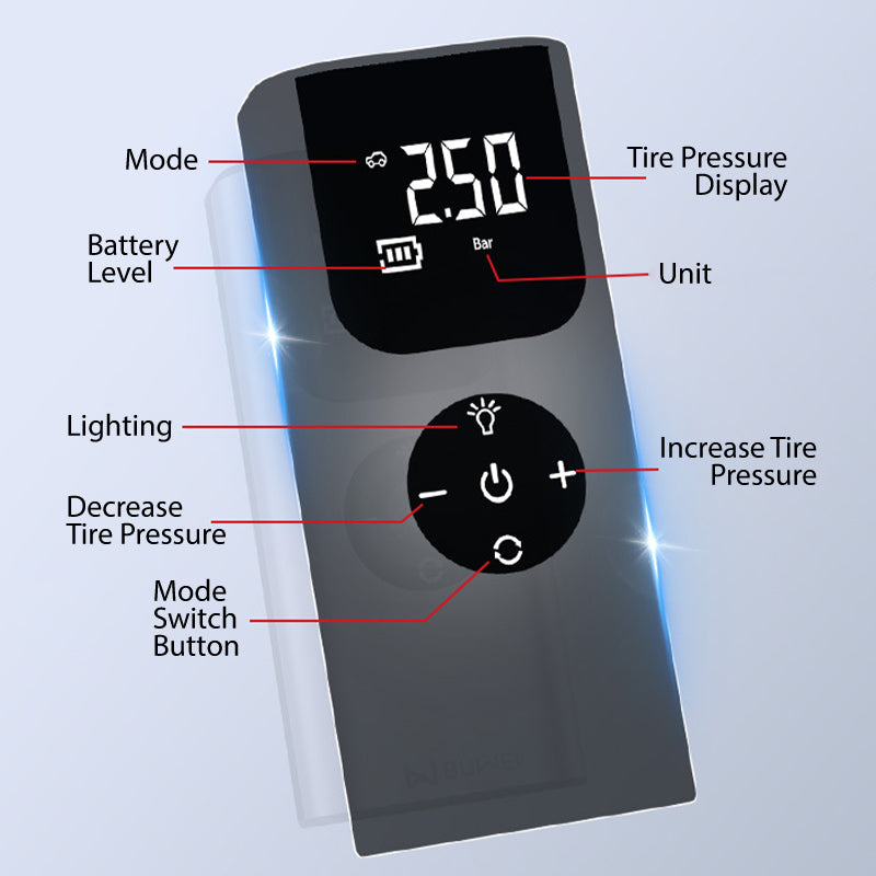 🔋 Pompe à air portable multifonctionnelle pour voiture