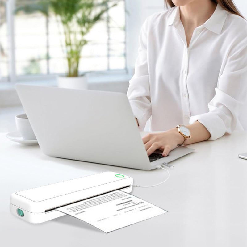 Mini imprimante thermique sans fil A4 avec papier