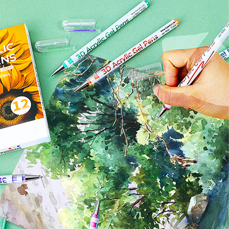 Ensemble de stylos gel multicolores pour dessiner et colorier