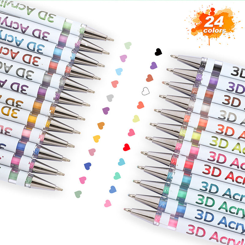 Ensemble de stylos gel multicolores pour dessiner et colorier