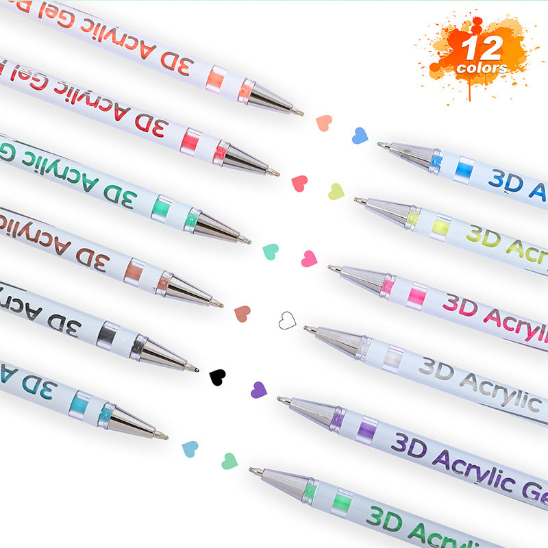 Ensemble de stylos gel multicolores pour dessiner et colorier