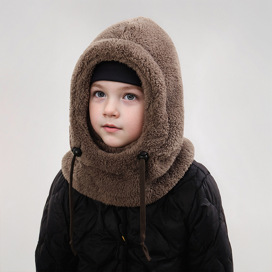🔥50 % de réduction !🧣Bonnet d'hiver tout-en-un pour enfants❄️3 en 1 (bonnet + écharpe + masque), doux, ajustable & anti-vent👶