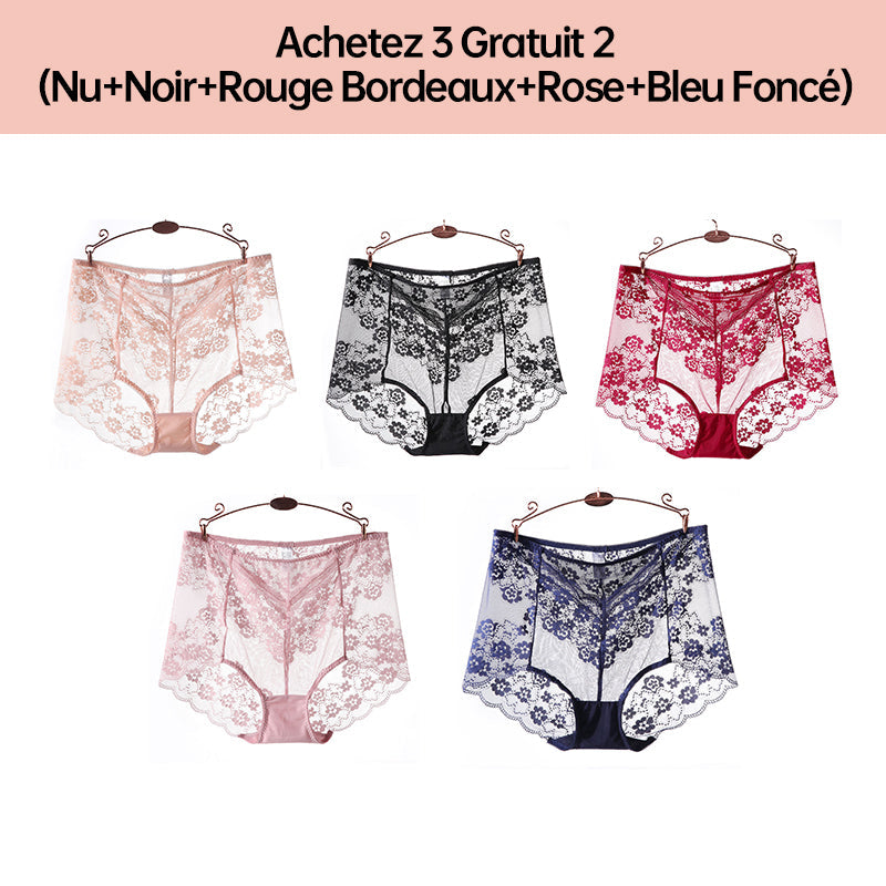 Culotte Respirante Sexy en Dentelle de Grande Taille