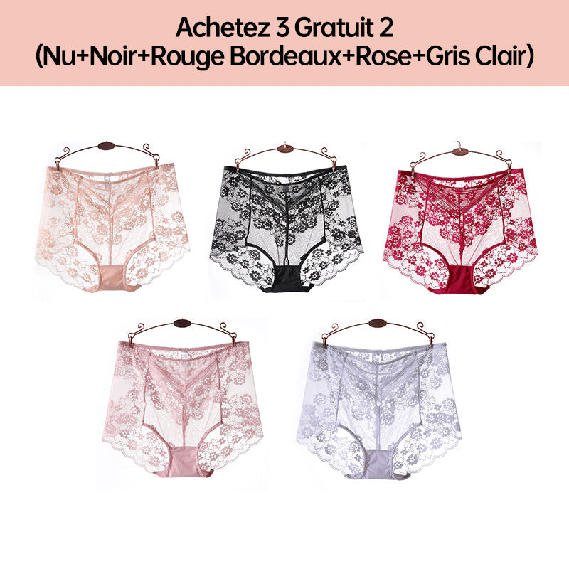 Culotte Respirante Sexy en Dentelle de Grande Taille