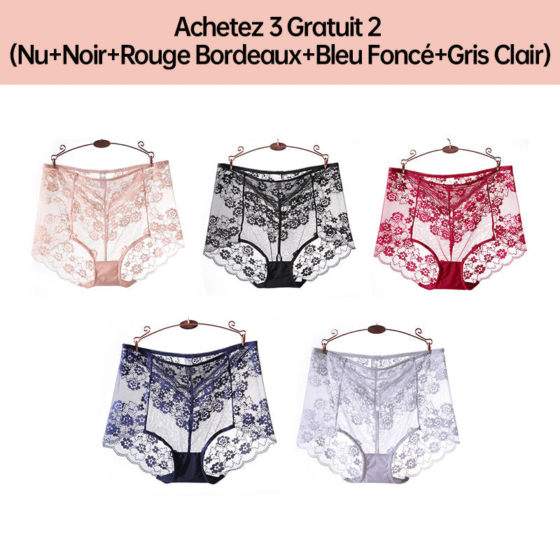 Culotte Respirante Sexy en Dentelle de Grande Taille
