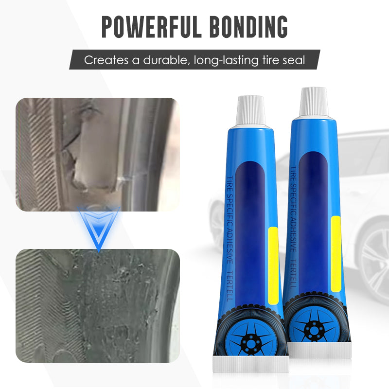 Colle noire pour réparer les pneus, pour coller les flancs