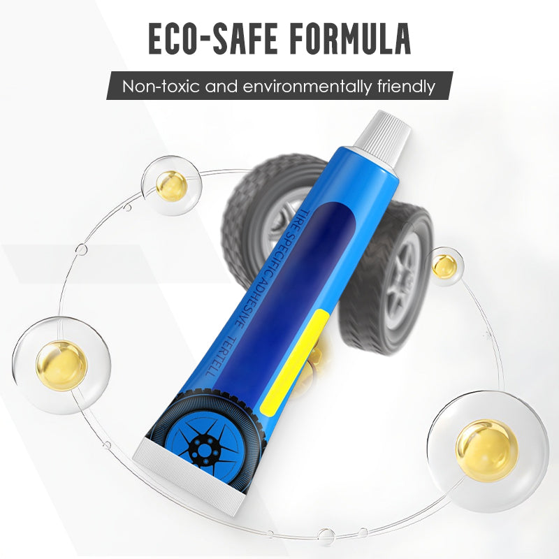 Colle noire pour réparer les pneus, pour coller les flancs