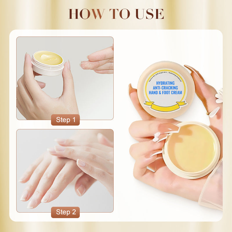 Crème hydratante anti-gerçures pour les mains et les pieds