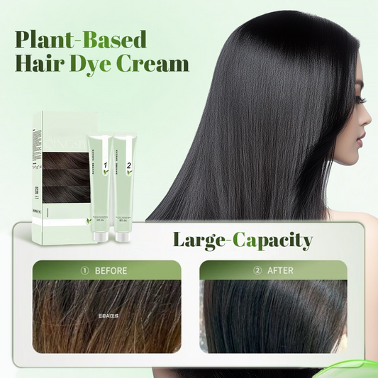Crème colorante végétale pour cheveux à grande capacité